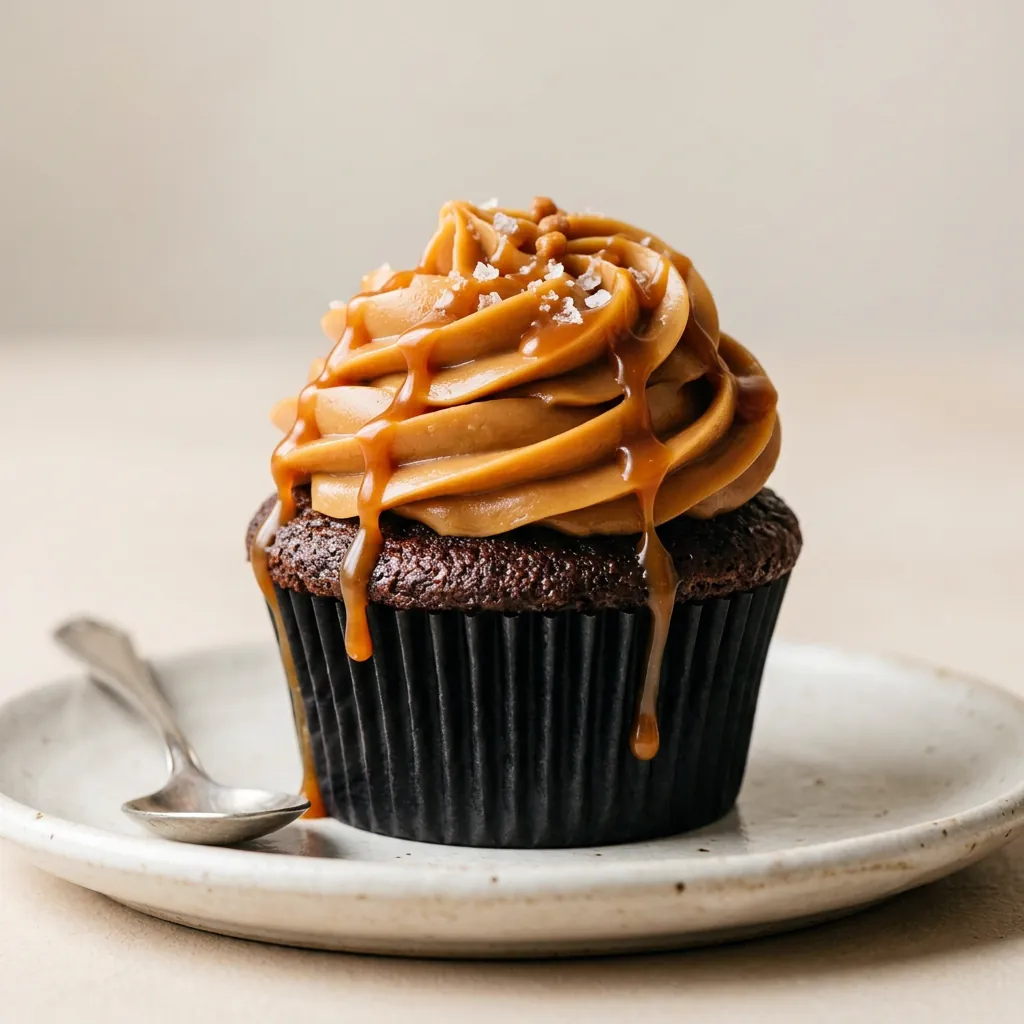 Decadent Salted Caramel Cupcake