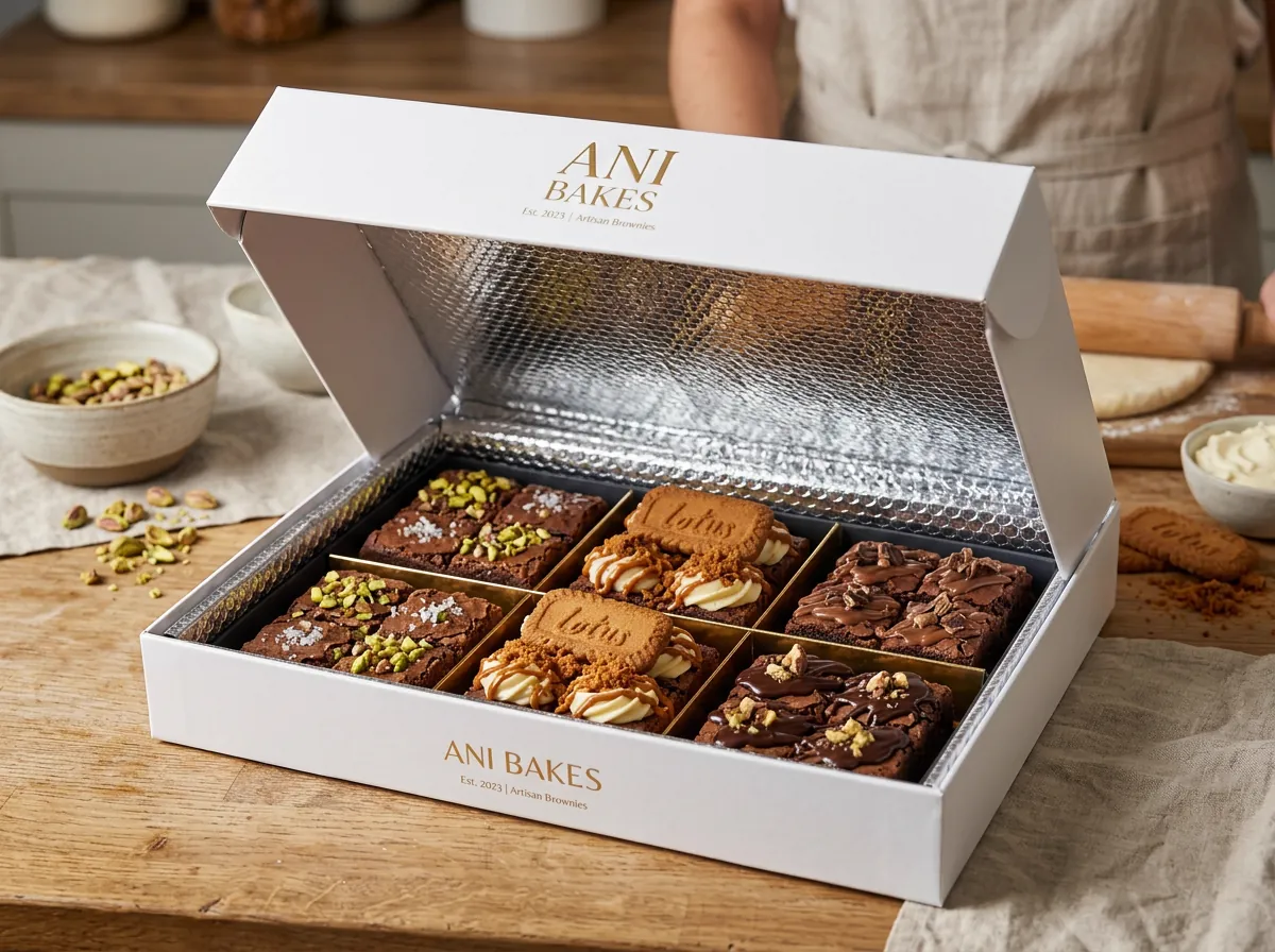 Partitioned Gourmet Brownie & Pastry Vault